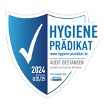 Auszeichnung Hygiene Prädikat Schild 2024